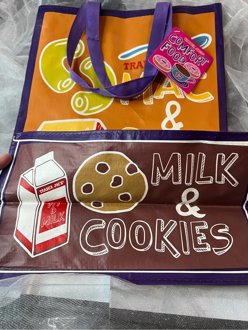 Trader Joe’s 4-Bag Bundle: New Red/Black Insulated Tote, GA, SC & Mac n Cheese